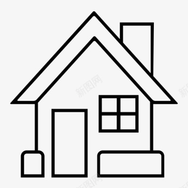 房子家庇护所图标图标