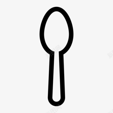 勺子吃的吃的器具图标图标