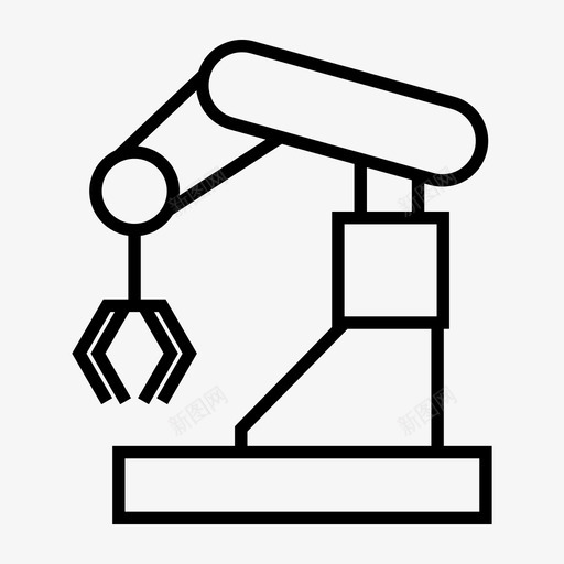 工业机器人自动化制造图标svg_新图网 https://ixintu.com 制造 工业机器人 工具 生产 自动化
