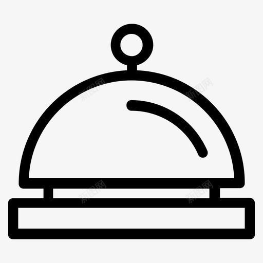 cloche烹饪餐饮服务图标svg_新图网 https://ixintu.com cloche 快餐线图标 服务盘 烹饪 餐饮 餐饮服务