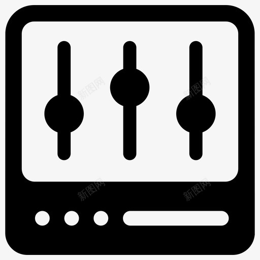 均衡器控制音乐图标svg_新图网 https://ixintu.com 均衡器 声音 控制 通信 音乐