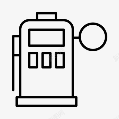 气泵驱动器加油站图标图标