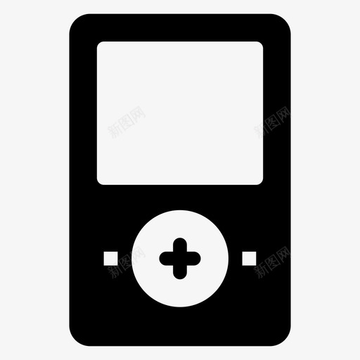 mp3播放器设备小工具图标svg_新图网 https://ixintu.com mp3播放器 体育健身glphs图标 声音 小工具 技术 设备 音乐