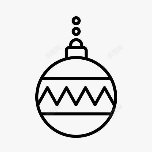 圣诞饰品球圣诞树图标svg_新图网 https://ixintu.com 圣诞树 圣诞装饰 圣诞饰品 球 装饰 装饰品