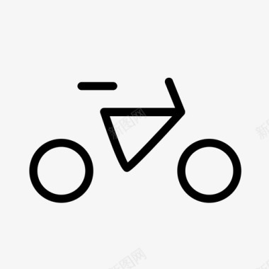 自行车机动性运动图标图标