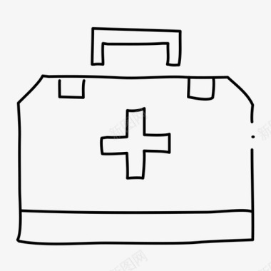 急救箱医生包健康图标图标