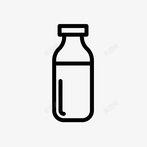 牛奶过敏原食品图标svg_新图网 https://ixintu.com 奶瓶 牛奶 营养 过敏原 食品