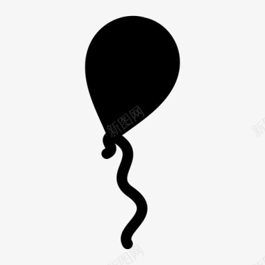 气球庆祝氦气球图标图标