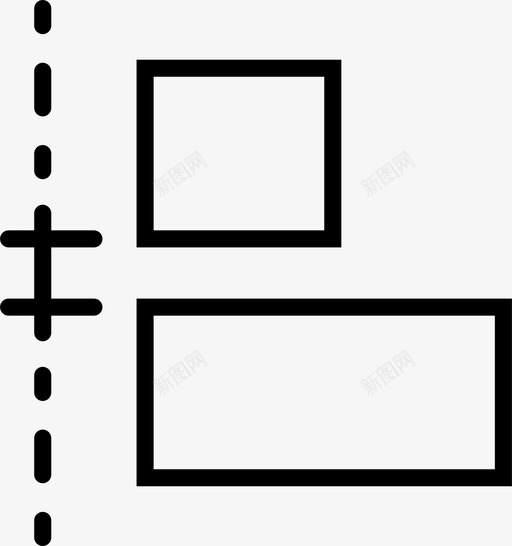 垂直左对齐调整图标svg_新图网 https://ixintu.com 垂直左对齐 大小 对象 果冻外形设计第一卷 设计 调整