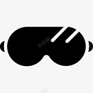 护目镜实验室护目镜滑雪护目镜图标图标