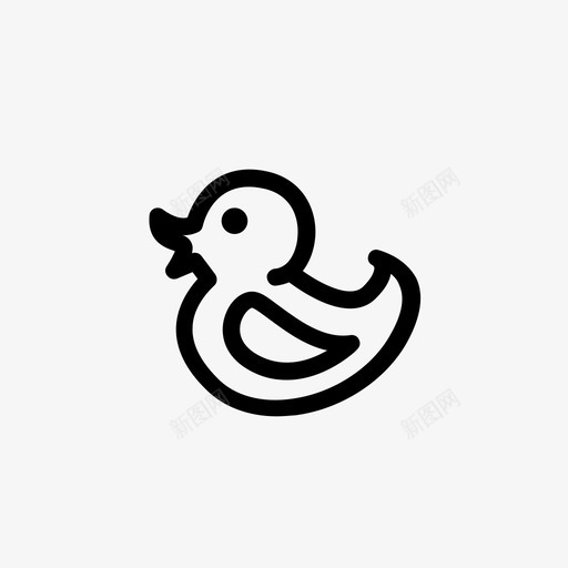 橡胶鸭玩具婴儿图标集svg_新图网 https://ixintu.com 婴儿图标集 橡胶鸭 玩具