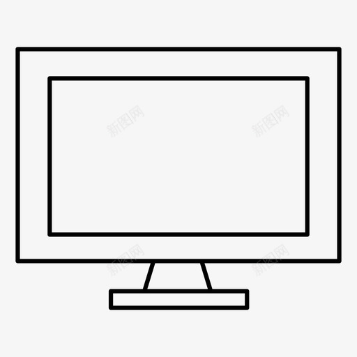 电视设备液晶显示器图标svg_新图网 https://ixintu.com 液晶显示器 电子产品 电视 等离子 设备