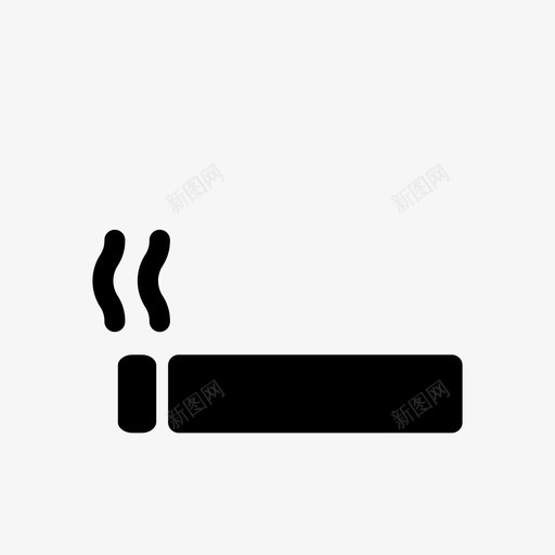 吸烟香烟标志图标svg_新图网 https://ixintu.com 吸烟 吸烟区 指路收集 标志 烟雾 香烟