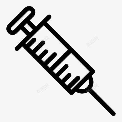 注射器药品疫苗图标svg_新图网 https://ixintu.com 注射器 疫苗 药品