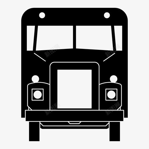 卡车公共汽车集装箱图标svg_新图网 https://ixintu.com 公共汽车 卡车 车辆 运输工具 集装箱