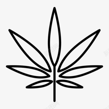 大麻药物药剂师图标图标