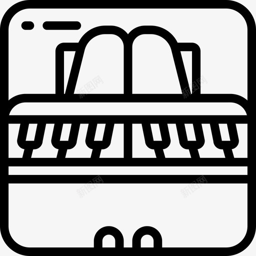钢琴乐器琴键图标svg_新图网 https://ixintu.com 乐器 琴键 钢琴 音乐 音乐剧 音乐大纲