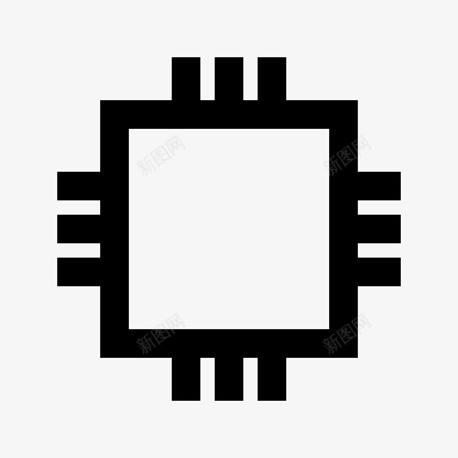 芯片技术媒体硬件webgrid图标svg_新图网 https://ixintu.com 媒体硬件webgrid 技术 芯片