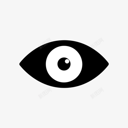 眼睛健康人图标svg_新图网 https://ixintu.com 人 健康 器官 眼睛 视觉