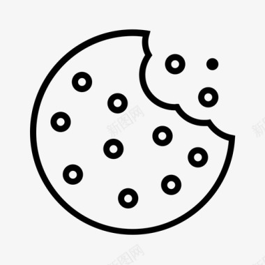 曲奇面包房饼干图标图标