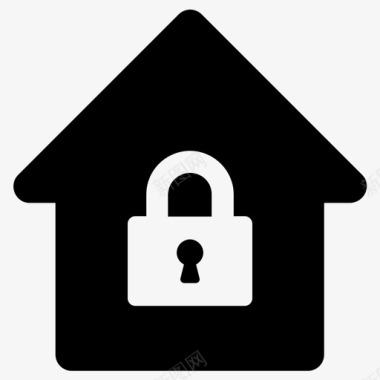 家庭安全家庭锁家庭保护图标图标