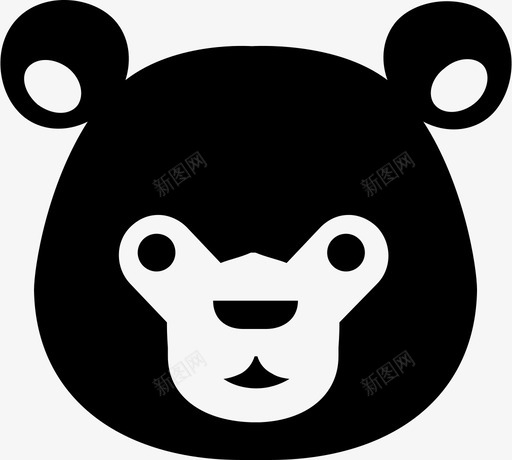 熊动物婴儿图标svg_新图网 https://ixintu.com 动物 动物园 婴儿 熊