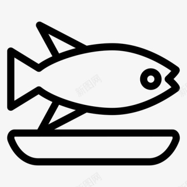 动物水族馆鱼图标图标