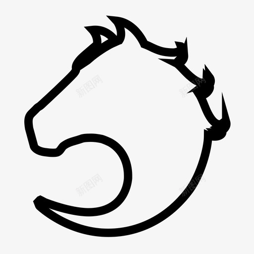 horsesvg_新图网 https://ixintu.com horse tab_horse