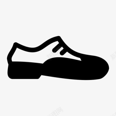 鞋正式鞋鞋带图标图标