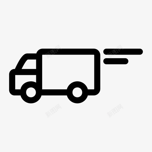 车辆箱式货车货运卡车图标svg_新图网 https://ixintu.com 箱式货车 货运卡车 车辆 运输