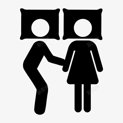 一对夫妇在床上爱性图标svg_新图网 https://ixintu.com 一对夫妇在床上 性 爱 睡眠