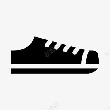 鞋休闲鞋鞋带图标图标
