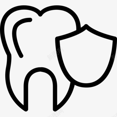 护牙护牙线图标图标