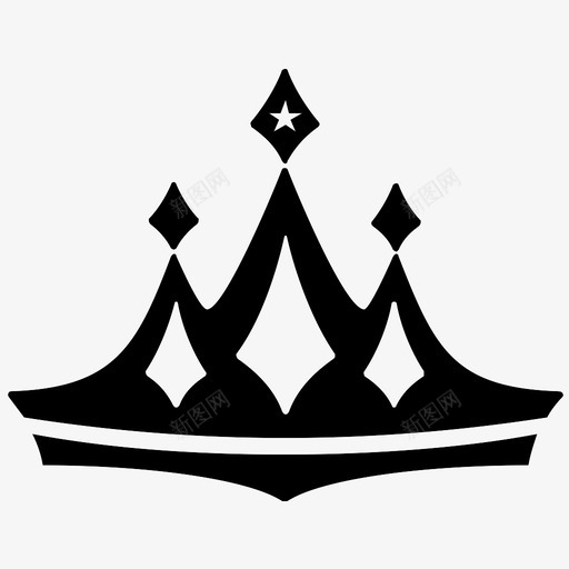 皇冠皇室形状图标svg_新图网 https://ixintu.com 形状 皇冠 皇室 象征