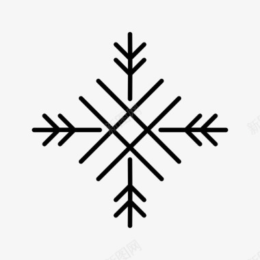 雪花圣诞星星图标图标