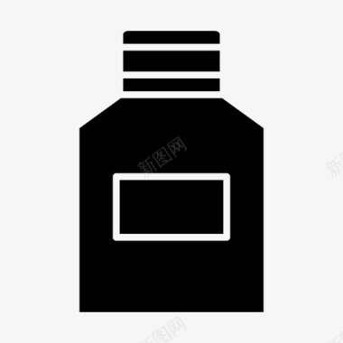 一瓶药药药丸图标图标