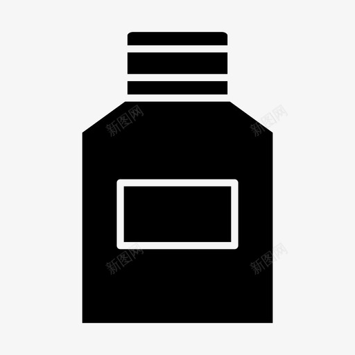 一瓶药药药丸图标svg_新图网 https://ixintu.com 一瓶药 药 药丸 药瓶