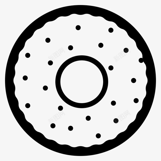 甜甜圈面包房食品图标svg_新图网 https://ixintu.com 甜甜圈 糕点 面包房 食品