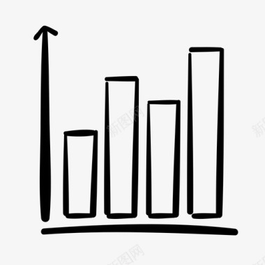 条形图数据手绘图标图标