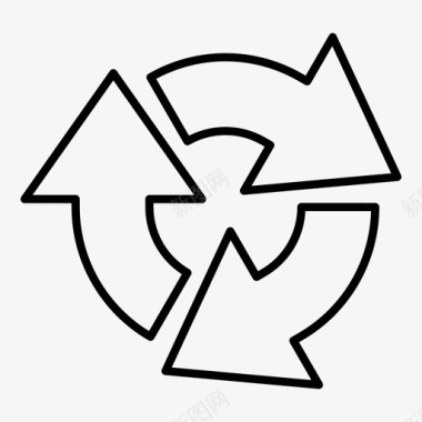 环形交叉口回收站图标图标