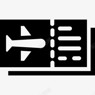 飞机票机票登机牌图标图标