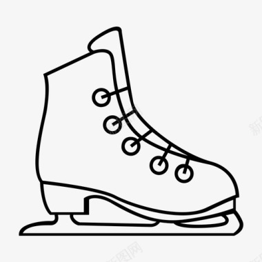 溜冰鞋冰运动图标图标