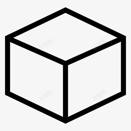 包装盒子商业图标svg_新图网 https://ixintu.com 包装 商业 技术 数据分析和数据存储线图标 盒子 纸箱