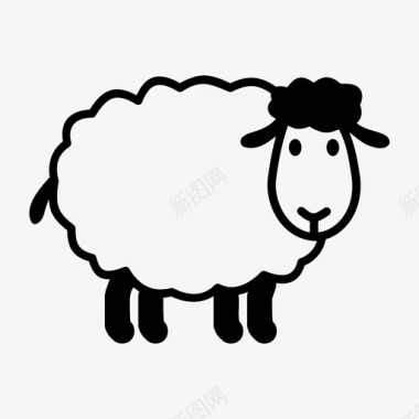 羊动物图标图标
