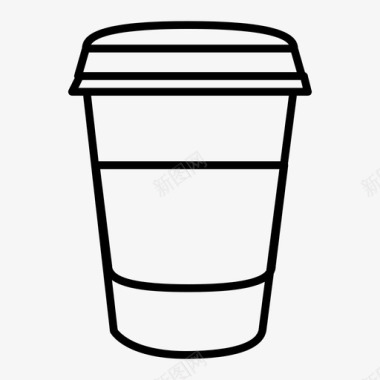 外卖咖啡杯饮料浓缩咖啡图标图标