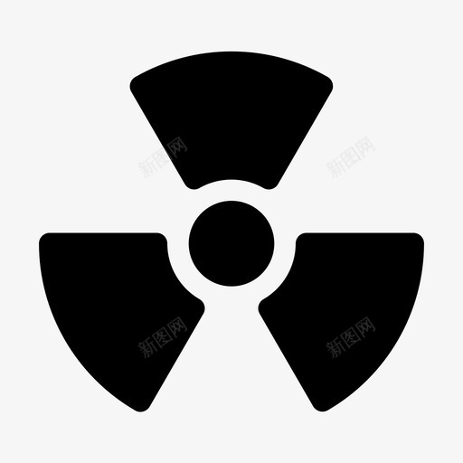 放射性核图标svg_新图网 https://ixintu.com 放射性 核