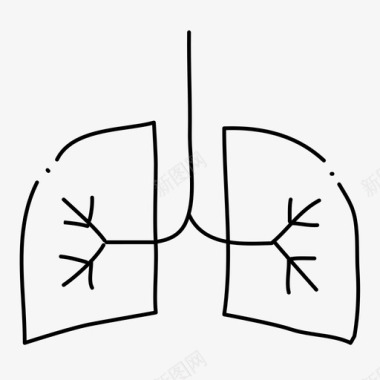 肺医生健康图标图标