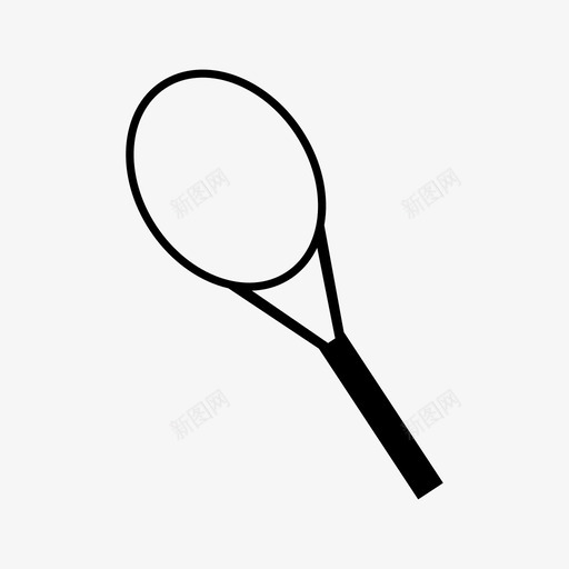 网球拍比赛图标svg_新图网 https://ixintu.com 比赛 网球拍