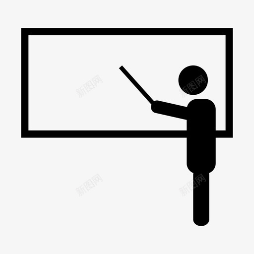 教师教室教育图标svg_新图网 https://ixintu.com 教学 教室 教师 教育 课程