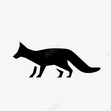 狐狸森林自然图标图标